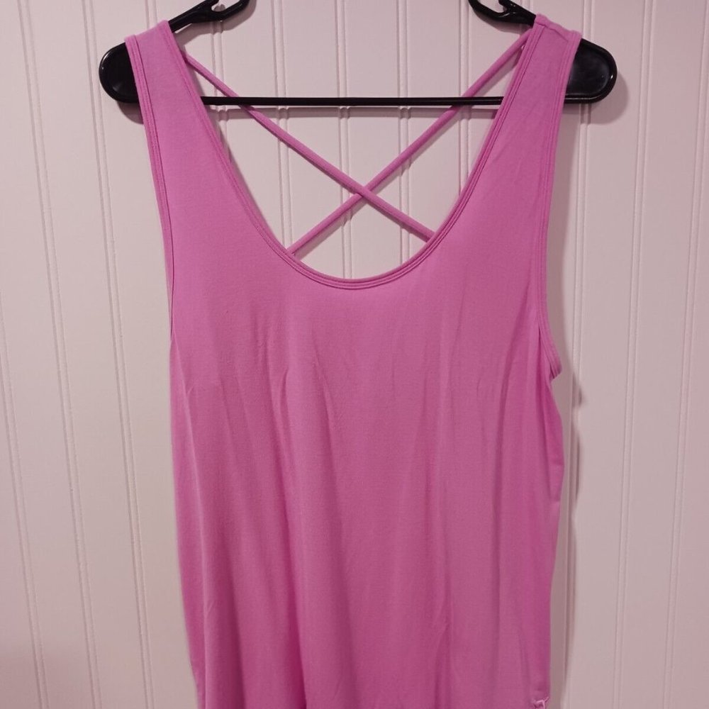 Victoria Secret PINK Large Super Soft Tank Pink Crossback